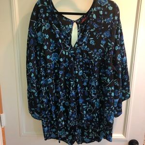 Motel Blue floral romper